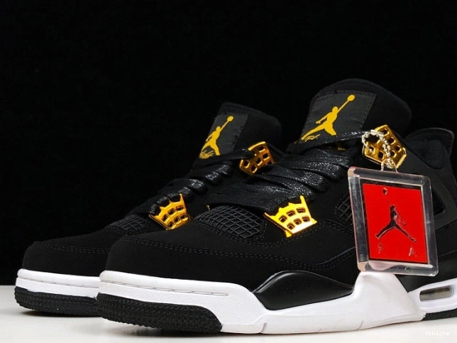 Cheap TB 4 Royalty Black Jordan Gold-White Air 308497-032 Metallic 0728